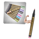 10-Pack Metallic Colour Markers