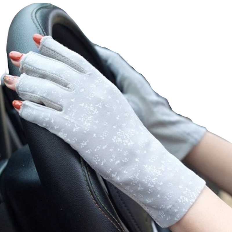 Stylish UV-Protective Cotton Gloves