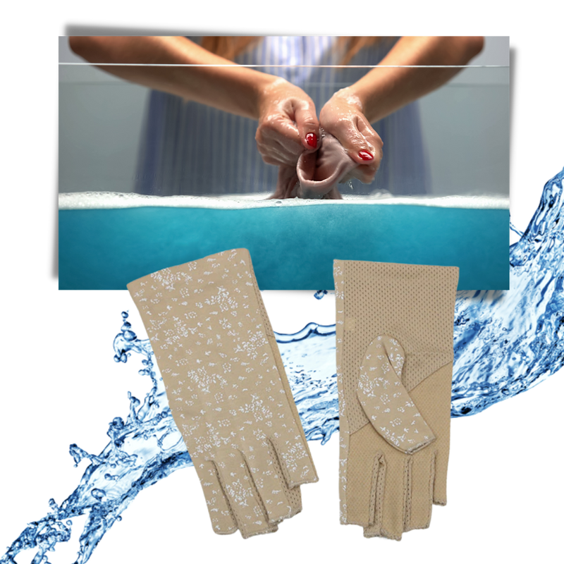 Stylish UV-Protective Cotton Gloves