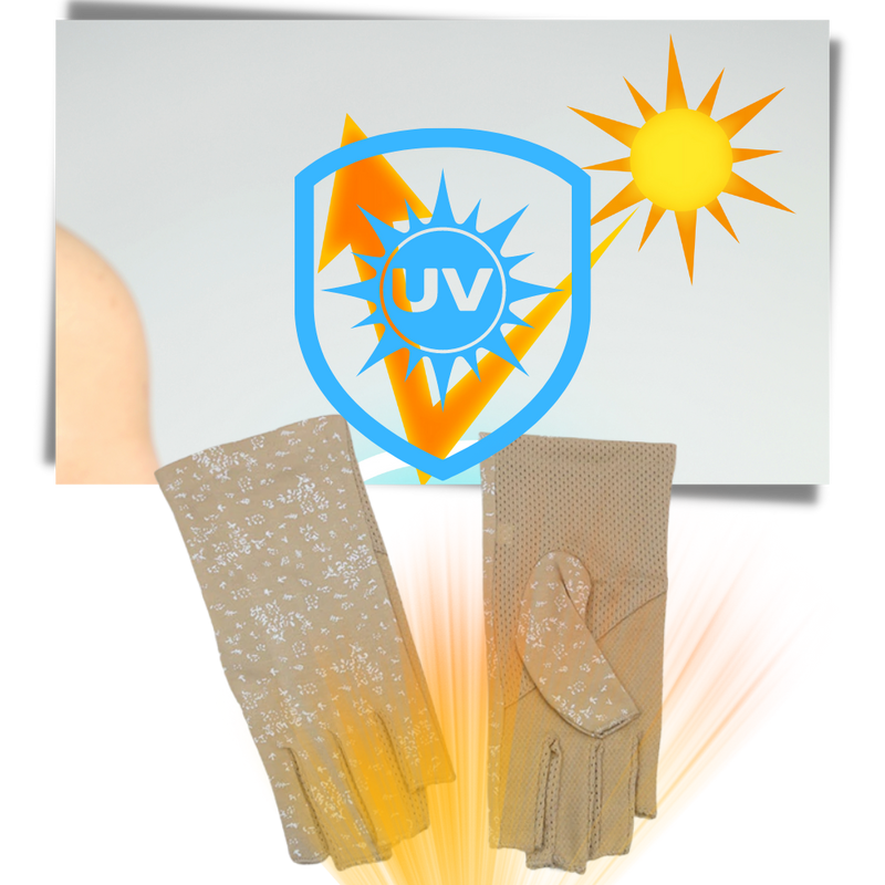 Stylish UV-Protective Cotton Gloves