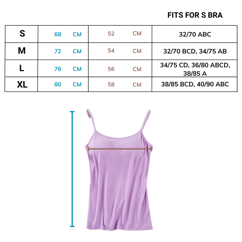 Camisole with Built-In Bra