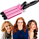 Triple Barrel Ceramic Hair Curler