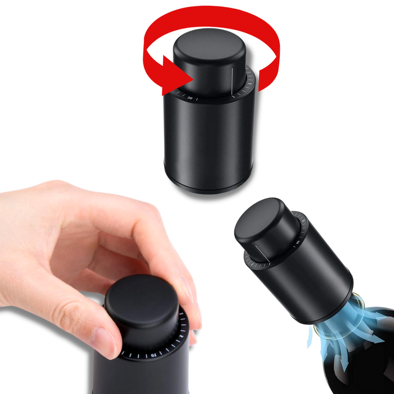 Vacuum Stopper for Wine Bottles