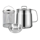 2-in-1 Stainless Steel Deep Frying Pot