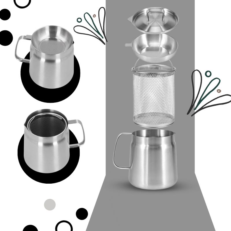 2-in-1 Stainless Steel Deep Frying Pot
