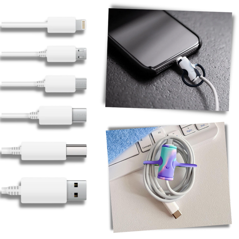 2 in 1 Silicone Cable Winder: