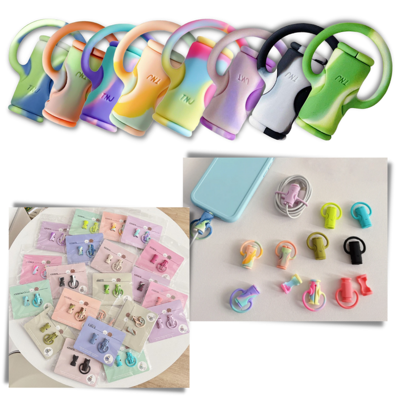 2 in 1 Silicone Cable Winder: