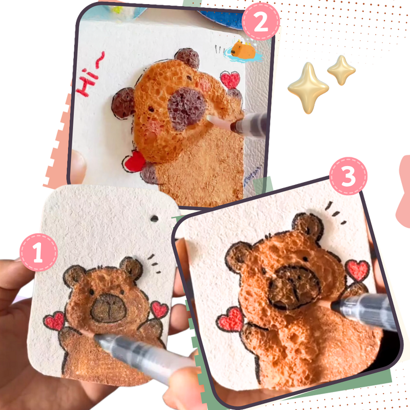 3D Foam Painting Paper