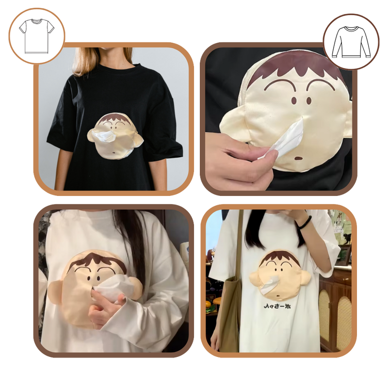 3D Shin Chan Carry Paper Shirt