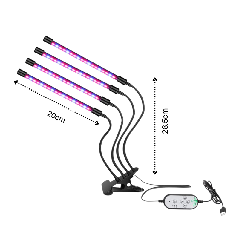 4-Head LED USB Indoor Grow Light