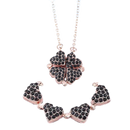 Adjustable 4 Leaf Clover Heart Necklace