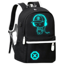 Luminous anime laptop backpack