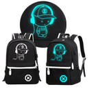 Luminous anime laptop backpack