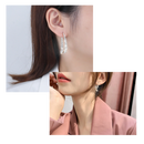 Silver/Gold Cross-Curved Earrings