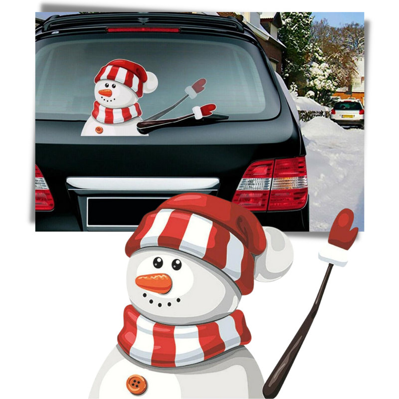 Christmas Windscreen Wiper Sticker
