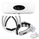 Circular traction neck massager with infrared heating