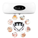 Circular traction neck massager with infrared heating