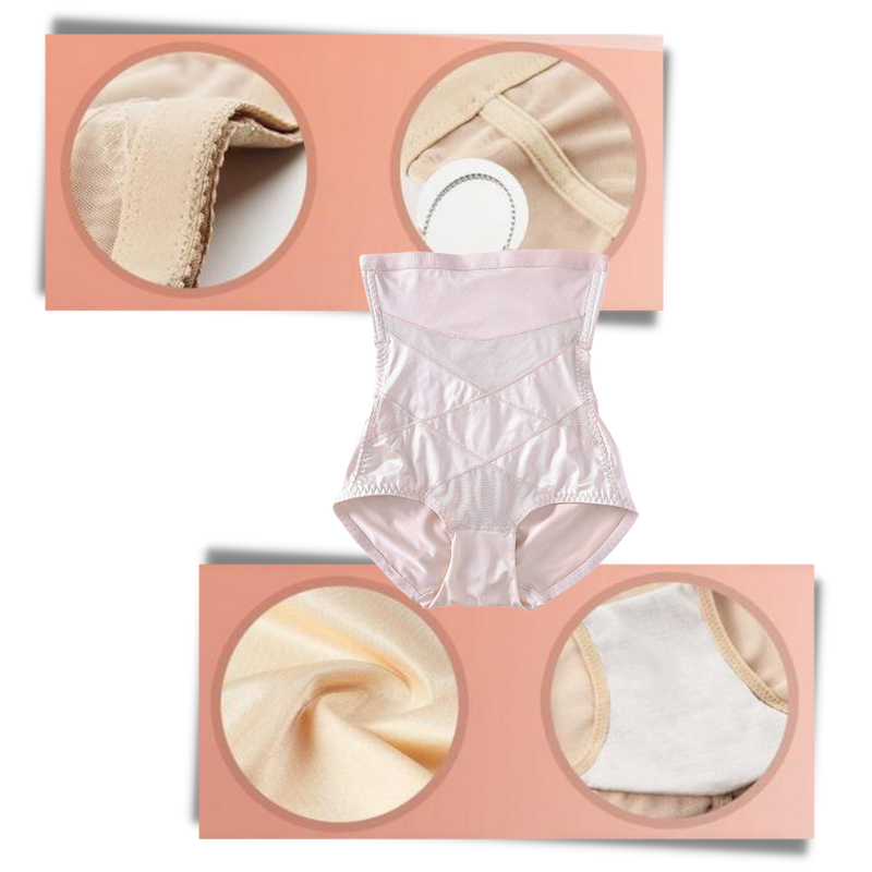 Cross Compression Slimming Abs Shapewear