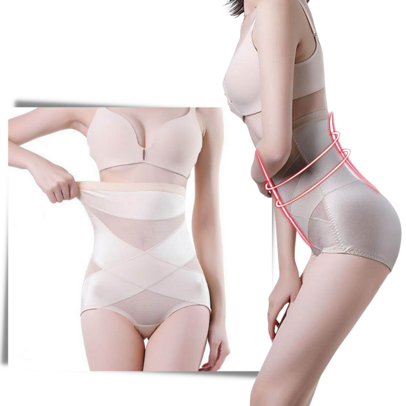 Cross Compression Slimming Abs Shapewear