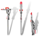 Fishing rod holder with springs