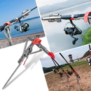 Fishing rod holder with springs