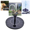 Floating solar water fountain