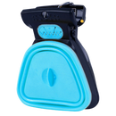 Foldable dog poop scoop with bag dispenser