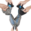 Foldable dog poop scoop with bag dispenser