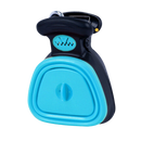 Foldable dog poop scoop with bag dispenser