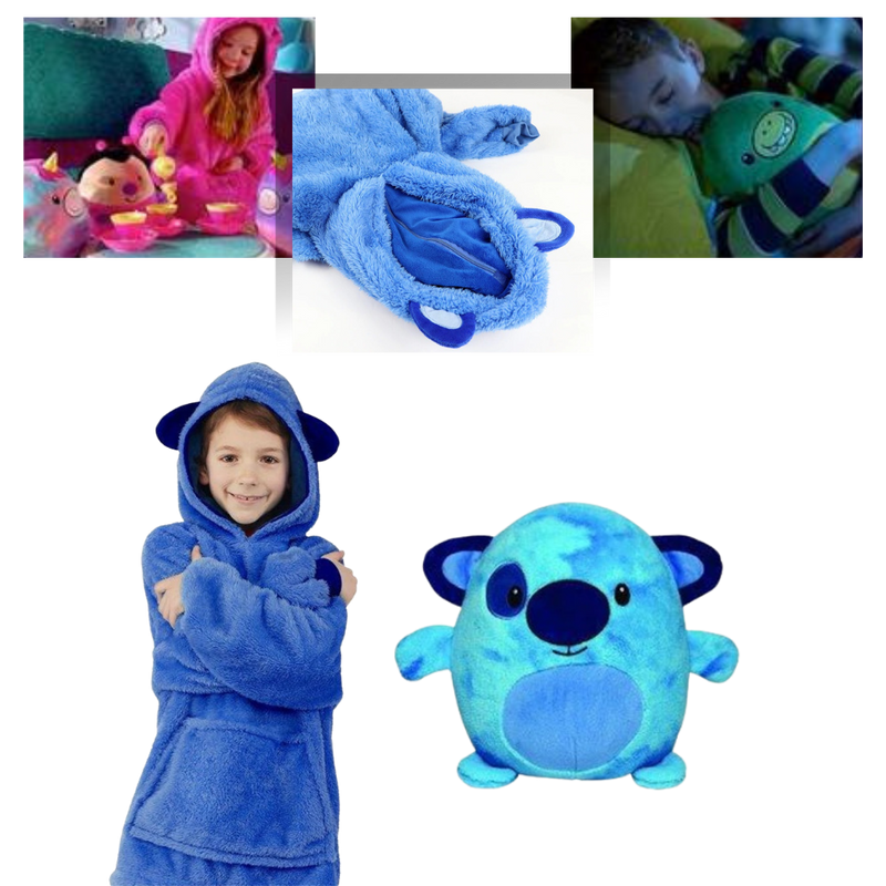 2 in 1 Foldable hoodie plush