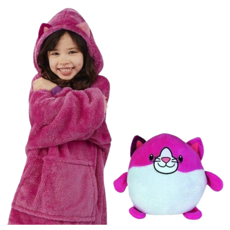 2 in 1 Foldable hoodie plush