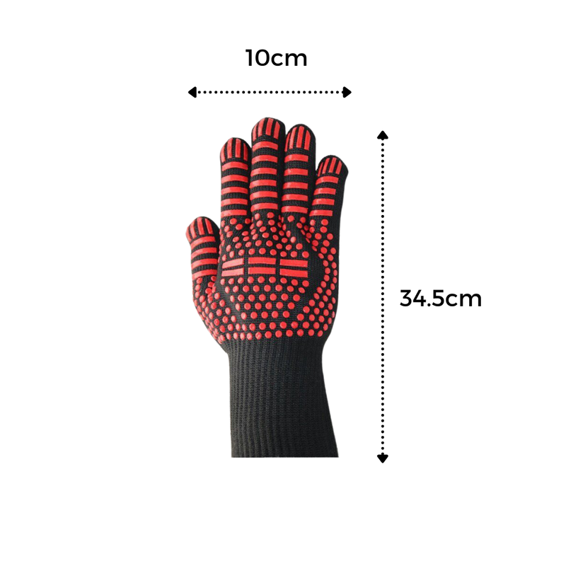 Heat resistant BBQ gloves (1 pair)