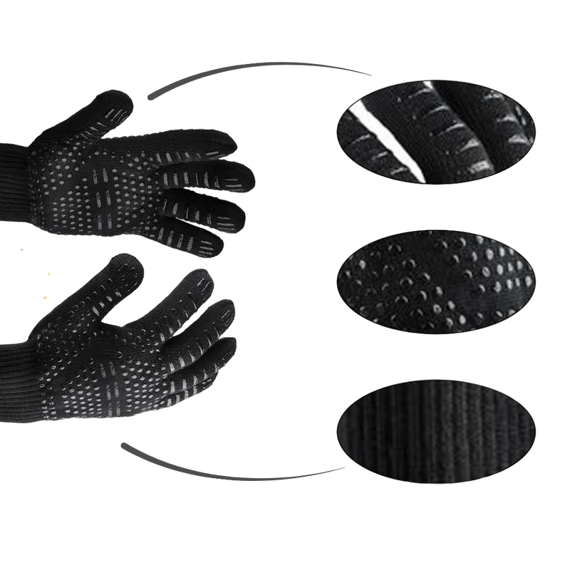 Heat resistant BBQ gloves (1 pair)