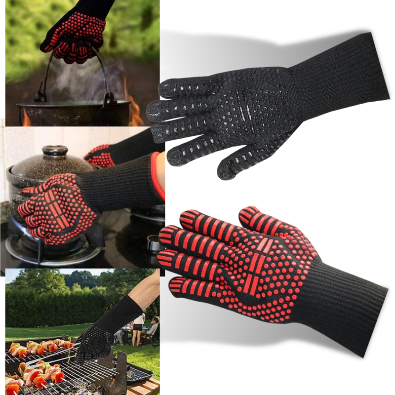 Heat resistant BBQ gloves (1 pair)