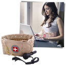 Inflatable decompression lumbar support belt