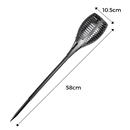 LED Solar Torch Light with flickering flame