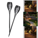 LED Solar Torch Light with flickering flame