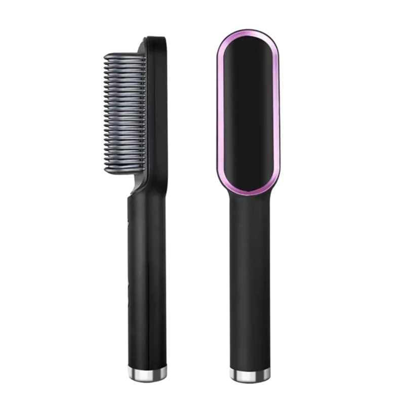 Electric Ceramic Brush Hair Straightener