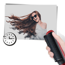 Electric Ceramic Brush Hair Straightener