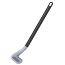 Long handle toilet brush with wall mounted base