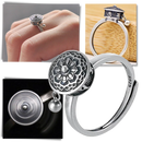 Spinning Buddhist Mantra Ring for Women