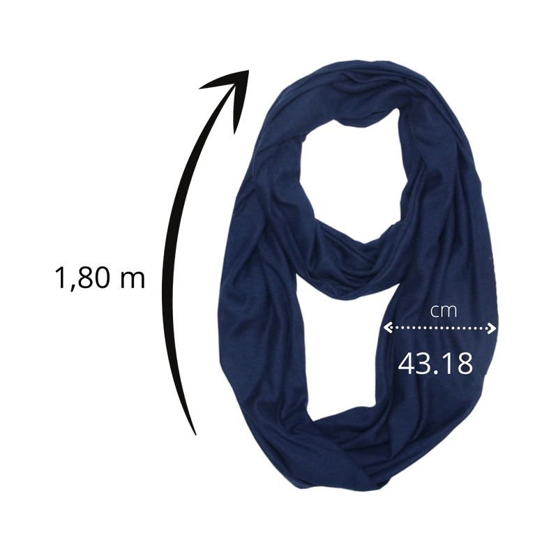 Warm Muffler With Hidden Pocket