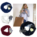 Warm Muffler With Hidden Pocket