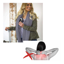 Warm Muffler With Hidden Pocket