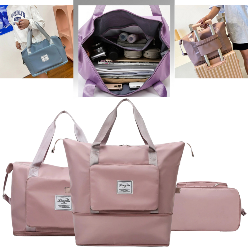 Multi use expandable and foldable travel bag