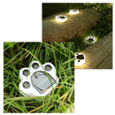 Solar-Powered Paw Print Pathway Light