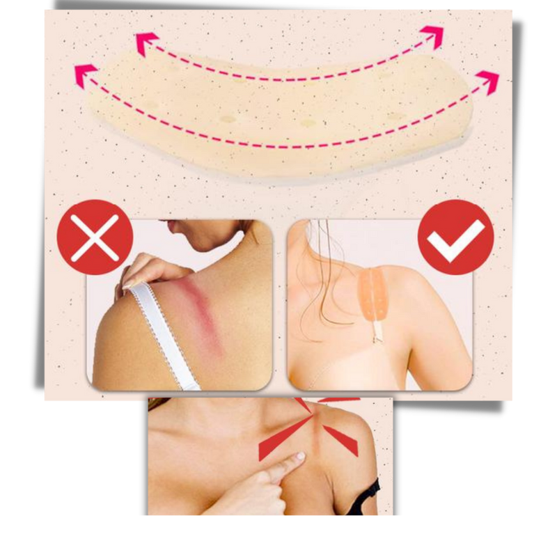 1 Pair of Silicone Slip-proof Bra Strap Protectors
