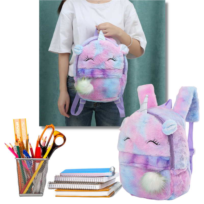 Plush Unicorn Girl’s Backpack