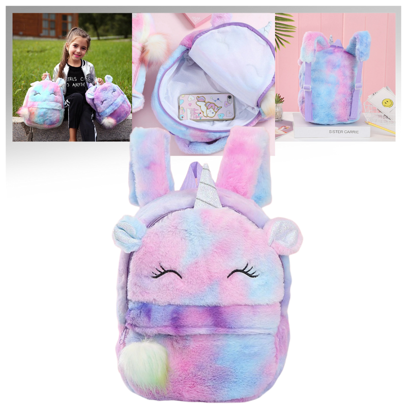 Plush Unicorn Girl’s Backpack