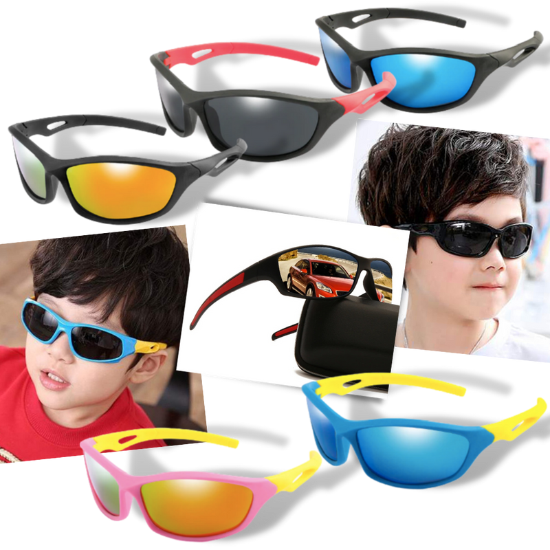 Polarized Sports Kids Sunglasses with Strap